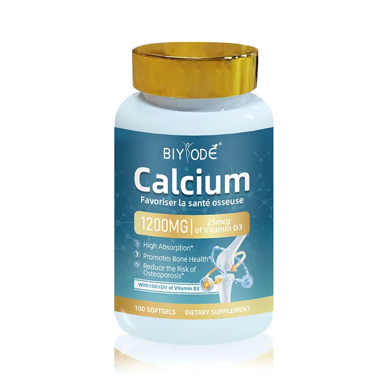 Calcium 1200mg + Vitamin D3 25mcg (100 Softgels)